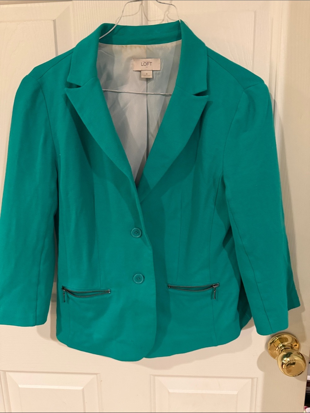 LOFT Teal Green Tailored Blazer